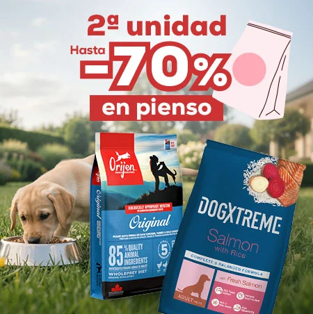 Hasta -70% en la 2ª unidad en selección de pienso para perro