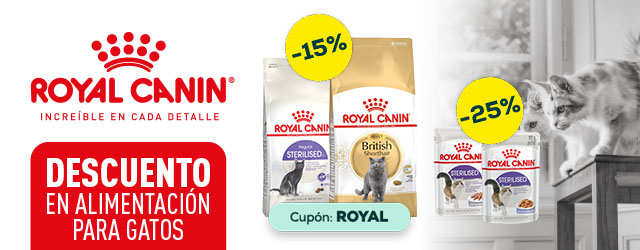 Royal Canin: -15% en selección de pienso para gato, y -25% en selección de packs de húmedo para gato 48 x 85 g