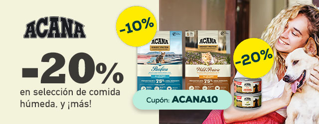 Acana: -20% en selección de comida húmeda, y ¡más!