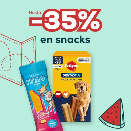 Hasta -35% en snacks para perro
