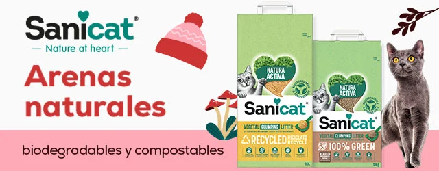 Sanicat: Las arenas vegetales son completamente naturales, biodegradables y compostables Sanicat: Las arenas vegetales son completamente naturales, biodegradables y compostables