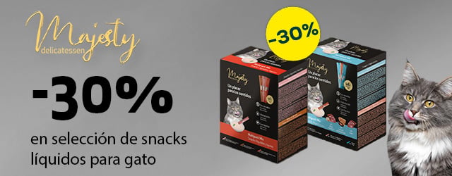 Majesty: -30% en selección de snacks líquidos para gato