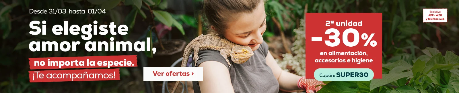 30% descuento en la segunda unidad