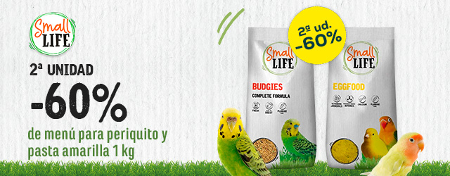 Small Life: -60% en la 2ª unidad de selección de alimento para pájaros