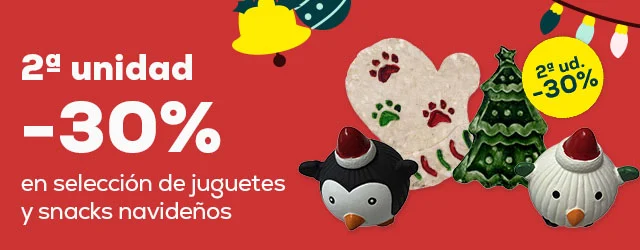 2ª unidad -30% en selección de juguetes navideños