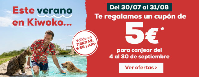 Te regalamos un cupón de 5€ para canjear del 4 al 30 de septiembre