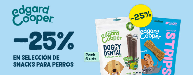 Edgard & Cooper: -25% en selección de packs de snacks para perro
