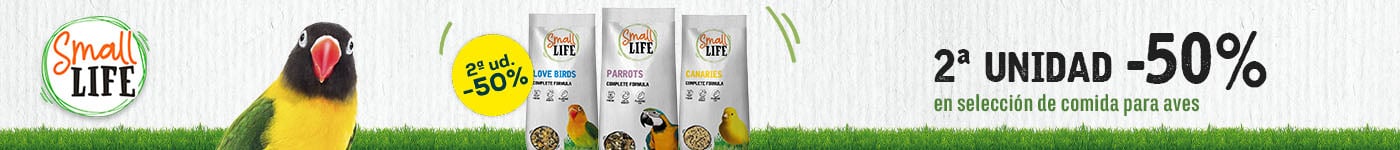 Small Life: -50% en la 2ª unidad en selección de comida para aves
