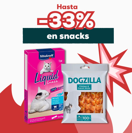 Hasta -33% en snacks