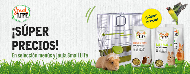 Small Life: Súper precios en menú para conejos y cobayas y en jaulas para pájaros Cielo