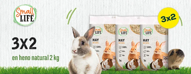 Small Life:  3 x 2 en selección de heno para roedores 2kg