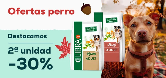 Libra: -30% en la 2ª unidad en selección de pienso para perro Libra: -30% en la 2ª unidad en selección de pienso para perro