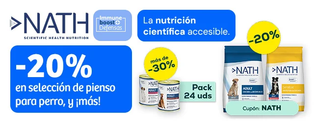 Nath: -20% en selección de pienso para perro, y más de -30% en selección de húmedo para perro 24 x 400 g