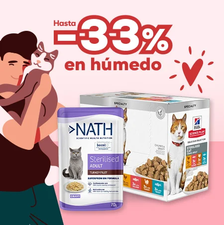 Hasta -33% en húmedos para gato