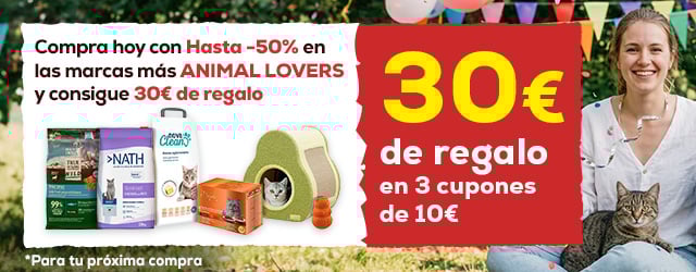 19 Aniversario: Compra hoy con Hasta -50% en las marcas más animal lovers y consigue 30€ de regalo