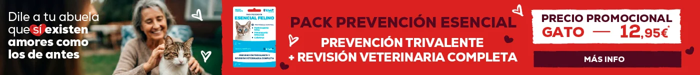 Tarjeta Pack prevención esencial gato: Prevención trivalente +revisión veterinaria completa por 12,95