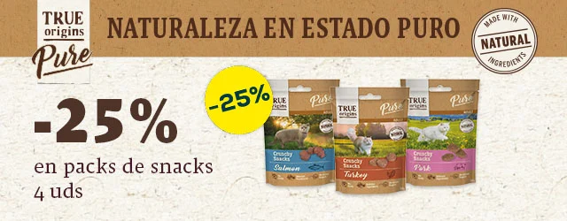True Origins Pure: -25% en packs de snacks para gato 4 x 50g