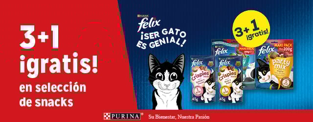 Felix: 3 + 1 ¡gratis! en selección de snacks