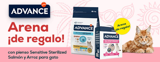 Advance: Arena de regalo con selección de pienso para gato