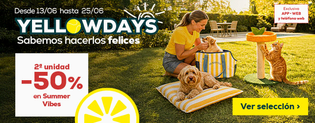 Yellow Days: -50% en la 2ª unidad en selección de accesorios Summer Vibes.