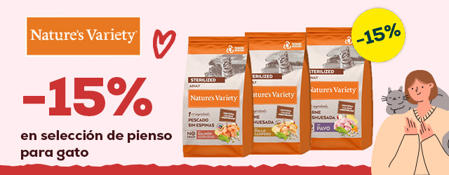 Nature's Variety: -15% en selección de pienso para gato