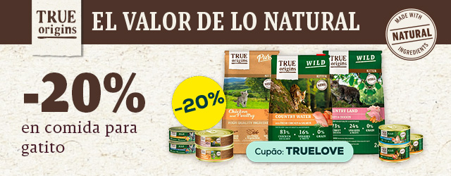 True Origins: -20% en comida para gatito
