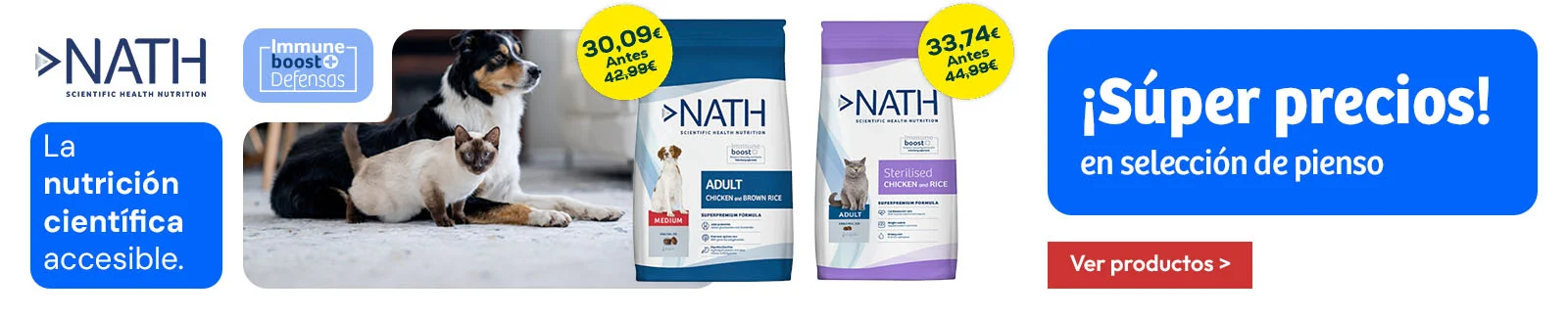 Nath: Súper precios en selección de pienso