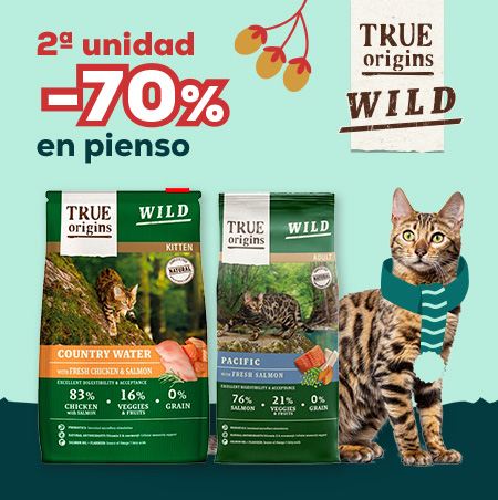 True Origins: -50% en la 2ª unidad en selección de pienso para gato