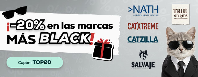 -20% en selección de los accesorios más Black para gato