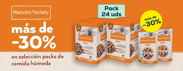 Nature's variety: Más de -30% descuento en packs de húmedo para perro 24 uds