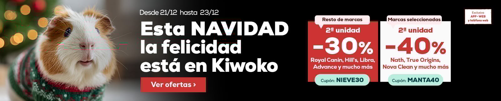 40% descuento en la segunda unidad en selecci&oacute;n de las marcas m&aacute;s animal lovers o 30% descuento en la segunda unidad de las marcas restantes
