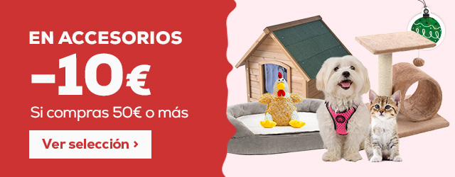 Accesorios: 10€ en compras superiores a 50€