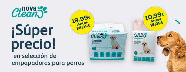 Nova Clean: Súper precios en selección de empapadores para perro
