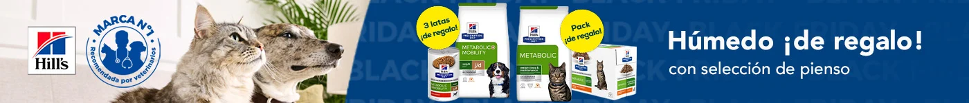 Hill's Prescription Diet: 3 latas de húmedo gratis con la compra de pienso j/d Metabolic + Mobility para perro 12 kg