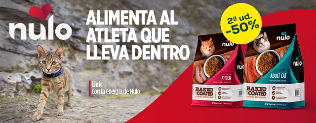 Nulo: -50% en la 2ª unidad en selección de pienso para gato