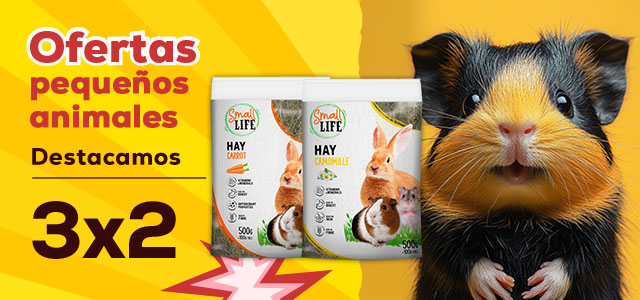 Small Life: 3 x 2 en selección de heno para roedores 500g.
