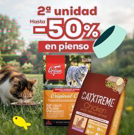 Hasta -50% en la 2ª unidad en selección de pienso para gato