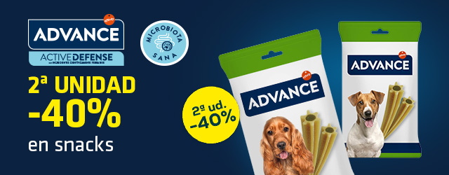 Advance: 2ª al -40% en selección de snacks para perro