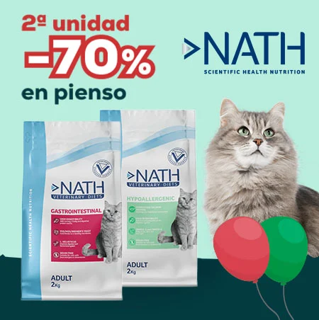 Nath: Hasta -70% en la 2ª unidad en selección de pienso para gato