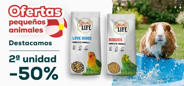Small Life: -50% en la 2ª unidad en selección de comida para aves