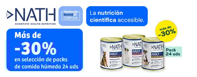Nath: Más de -30% en selección de packs de comida húmeda 24 uds