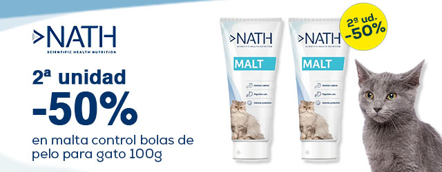 Nath: -50% en la 2ª unidad en malta para gatos