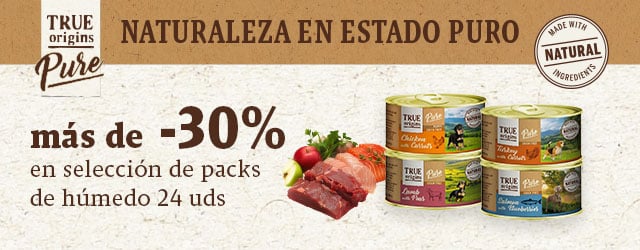 True Origins Pure: más de -30% en selección de packs de húmedo 24 uds