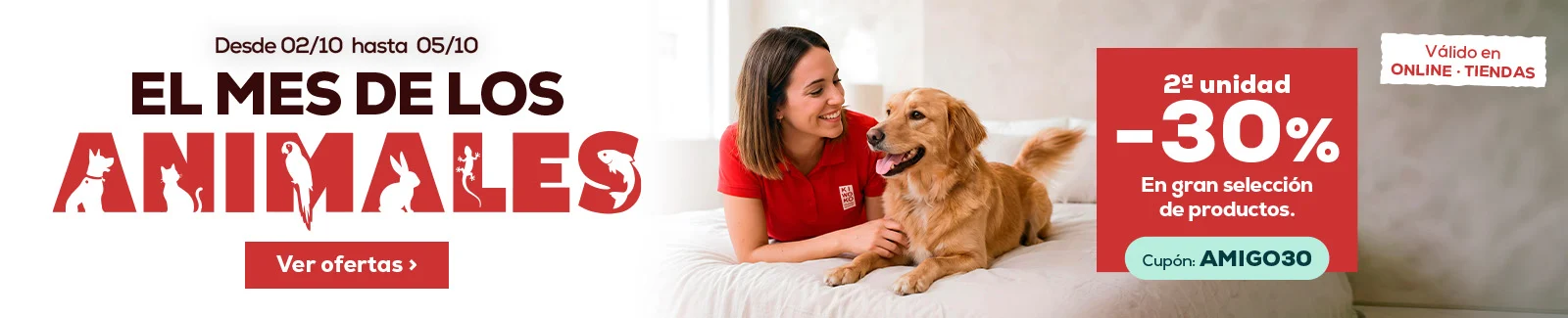 30% descuento en la segunda unidad