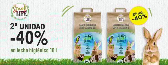 Small Life: -40% en 2ª unidad en lecho higiénico 10 l