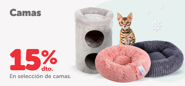 15% de descuento en camas para gato