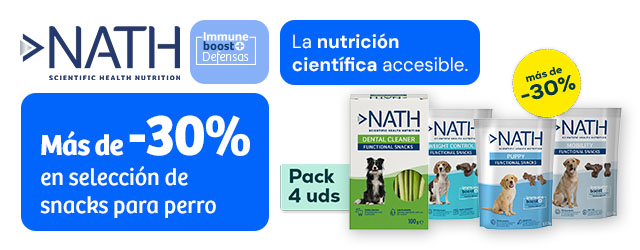 Nath: Más de -30% en selección de snacks para perro