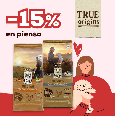 True Origins: -15% en la selección de pienso para perro