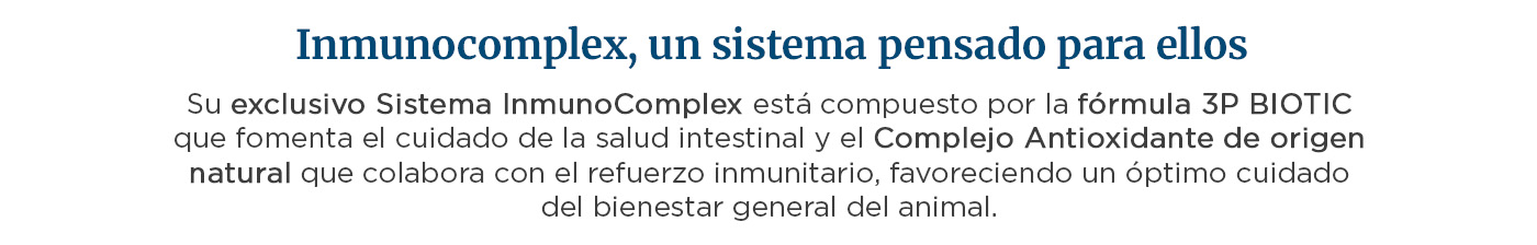 Sistema Inmunocomplex compuesto por la fórmula 3P BIOTIC y el Complejo Antioxidante de origen natural.