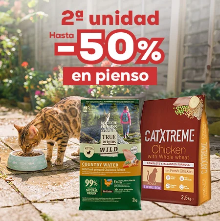 Hasta -50% en la 2ª unidad en selección de pienso para gato